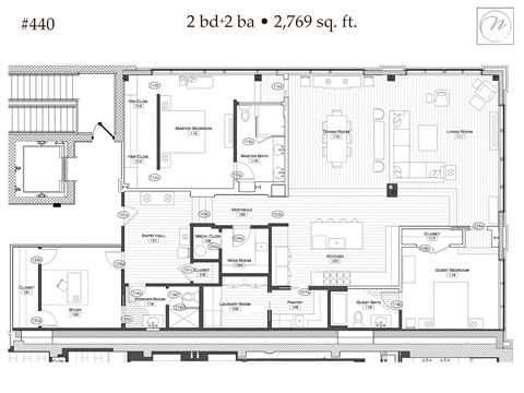 a floor plan of a house